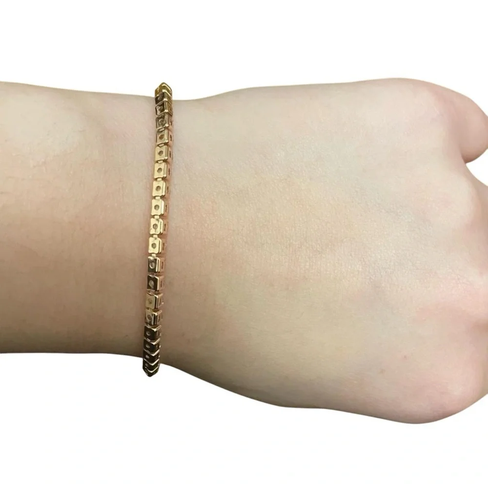 Macy’s Rose Gold CZ Cubic Zirconia Tennis Bracelet